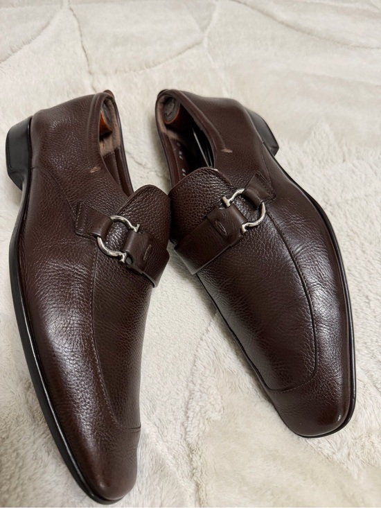 $990 Ferragamo Gancini Horse-bit Brown Leather Slip-On Loafers Shoes 7.5 8.5 9 main image 11